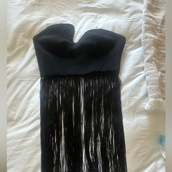 Amanda Uprichard Puzzle Strapless Fringe Top XS - Picture 3 of 7